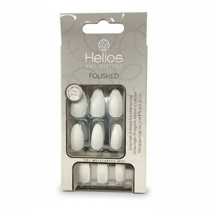 Helios Polished White Press-On Nails One Size